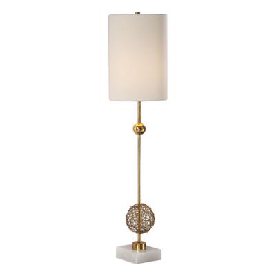 Lighting By Fox Uttermost 29626 1 Breckyn One Light Table Lamp Antique Gold