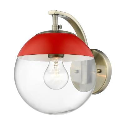 Golden - 3219-1W AB-RED - Dixon - One Light Wall Sconce - Aged Brass