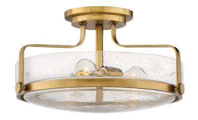 Hinkley - 3643HB-CS - Harper - LED Semi-Flush Mount - Heritage Brass