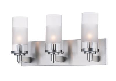 Crescendo - Three Light Wall Sconce - Satin Nickel