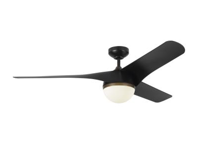 Urban Lights Monte Carlo 3akr56bkd 56 Ceiling Fan Matte Black
