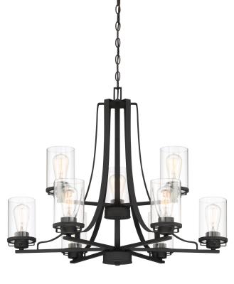 Designers Fountain - 93389-BK - Nine Light Chandelier - Black