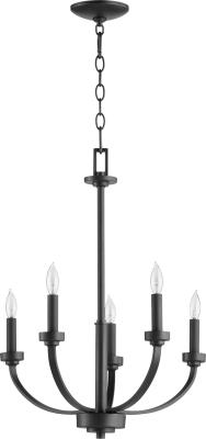 Quorum Canada - 6160-5-69 - Reyes - Five Light Chandelier - Black