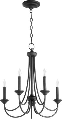 Quorum Canada - 6250-5-69 - Brooks - Five Light Chandelier - Black