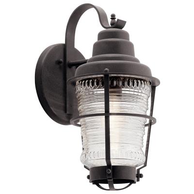Wall Lantern Mounts Outside Lighting Creative Kichler 49937wzc Chance Harbor One Light Outdoor Wall Mount Weathered Zinc