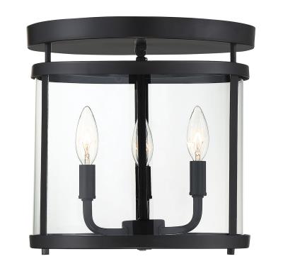 Savoy House - 6-1043-3-BK - Penrose - Three Light Semi-Flush Mount - Black