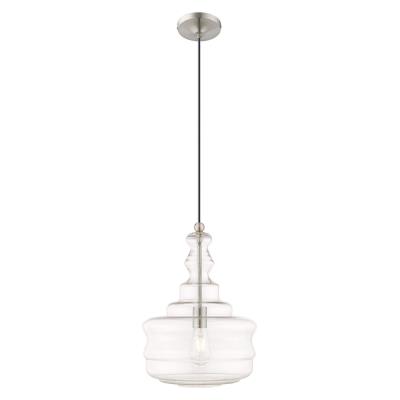 One Light Mini Pendant - Brushed Nickel