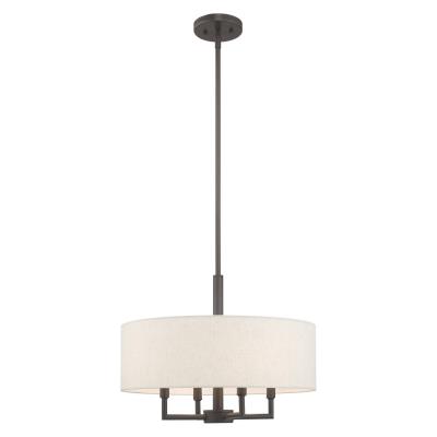 42604-92 - Livex Lighting - Four Light Pendant - Monroe | Fusion