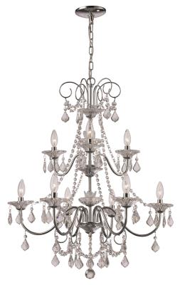 ca mat/ériel : m/étal 52 cm x 54 cm boite color/é Star 148-48 chandelier Tilpi 5 lumi/ères couleur: blanc