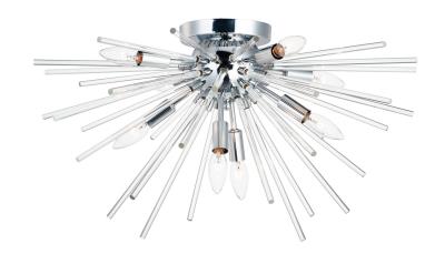 Maxim - 28660CLPC - Polaris - Eight Light Flush Mount - Polished Chrome