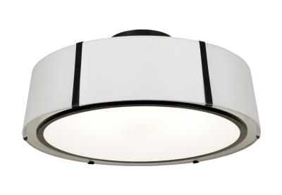 Crystorama - FUL-907-BK_CEILING - Fulton - Six Light Semi Flush Mount - Black