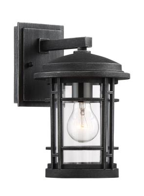 One Light Wall Lantern - Weathered Pewter