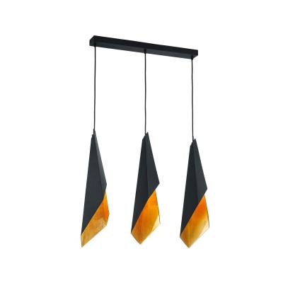 Matte Black | Gold FoilLinear Pendant Incandescent
