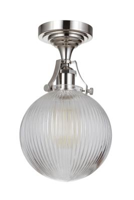 Craftmade - X8326-PLN-C - State House - One Light Semi Flush Mount - Polished Nickel