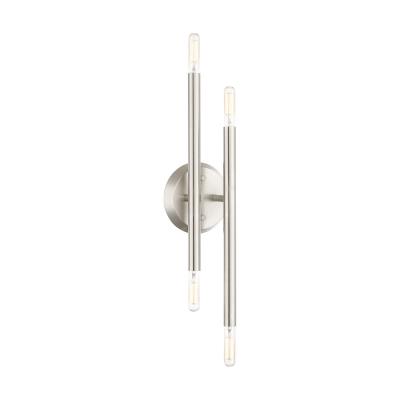 Four Light Wall Sconce - Brushed Nickel