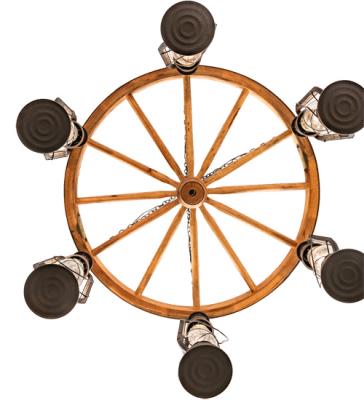 2383406 - Six Light Chandelier - Miners Lantern | Lofings