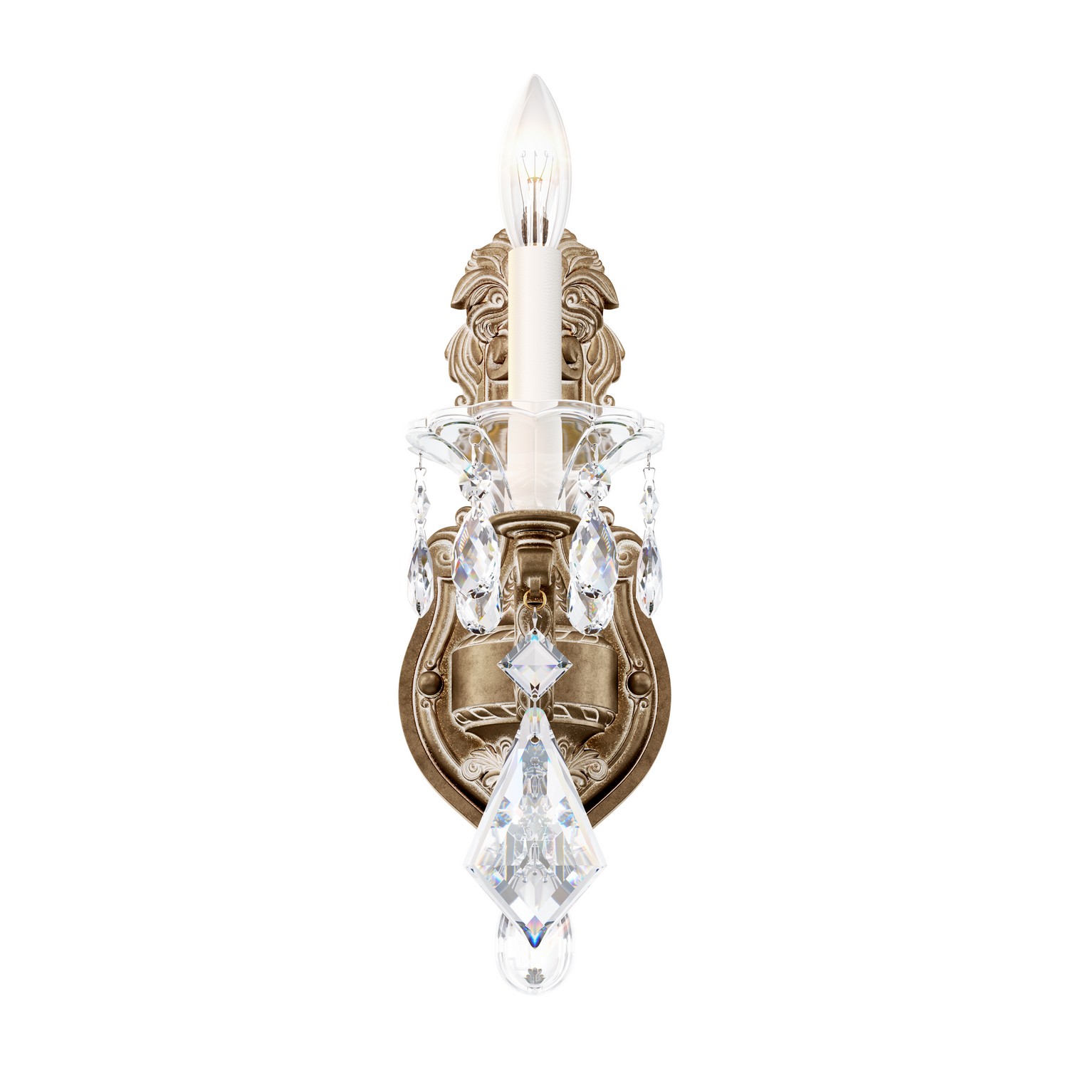Schonbek 5069-76 La Scala 1 Light 8 inch Heirloom Bronze Wall Sconce Wall Light in Heirloom Bronze Cast