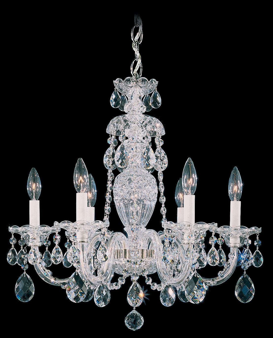 Photos - Chandelier / Lamp Wide Schonbek Sterling 6-Light Chandelier in Gold 2994-211H 