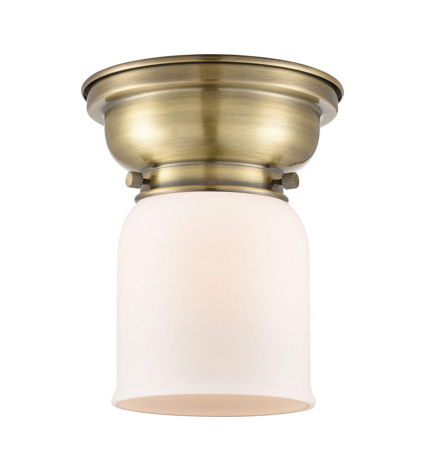 One Light Flush Mount by Innovations - Franklin Restoration Collection, Antique Brass Finish - 623-1F-AB-G51