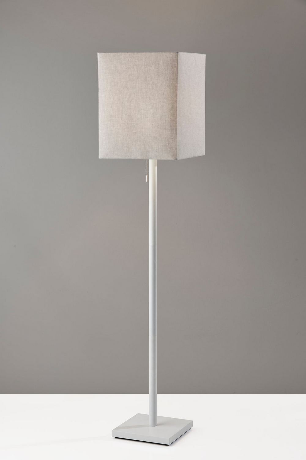 Matte White Floor Lamp from the Estelle Collection