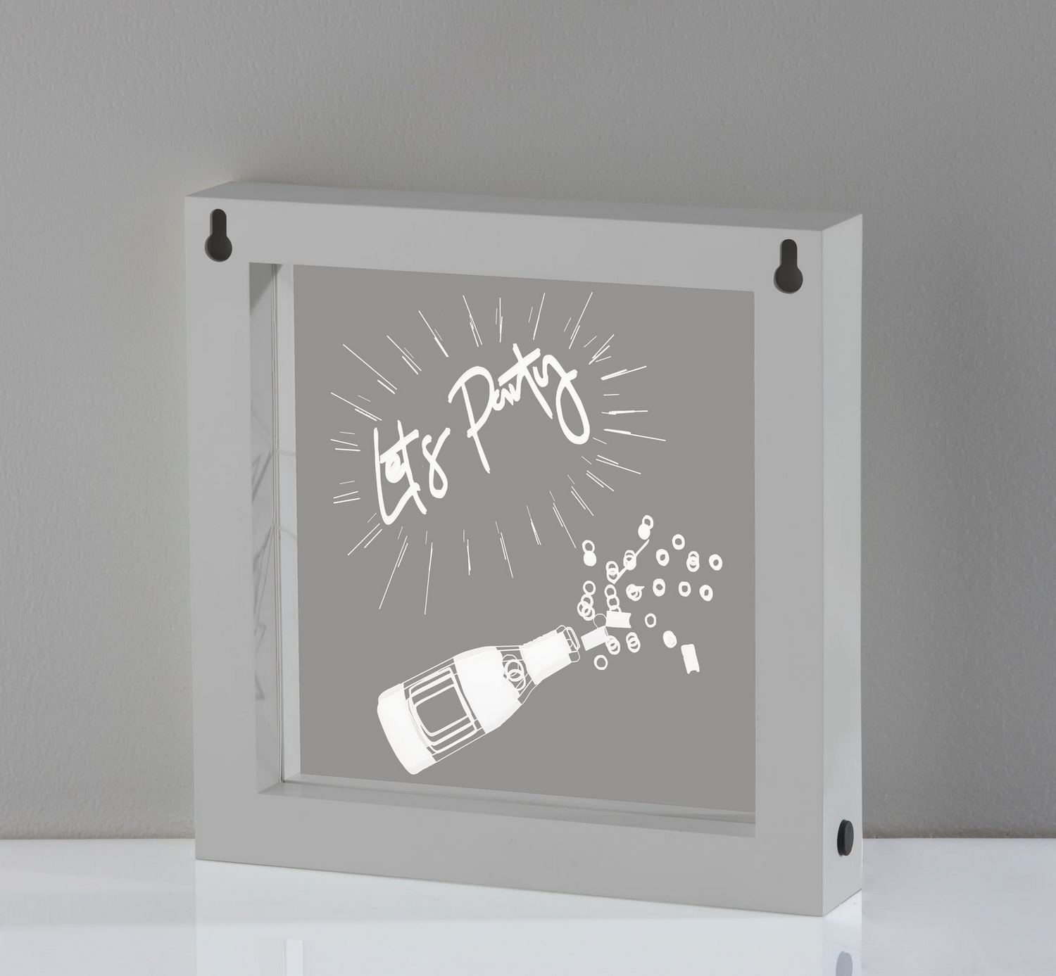 Silver LED Light Box from the Light Box Collection