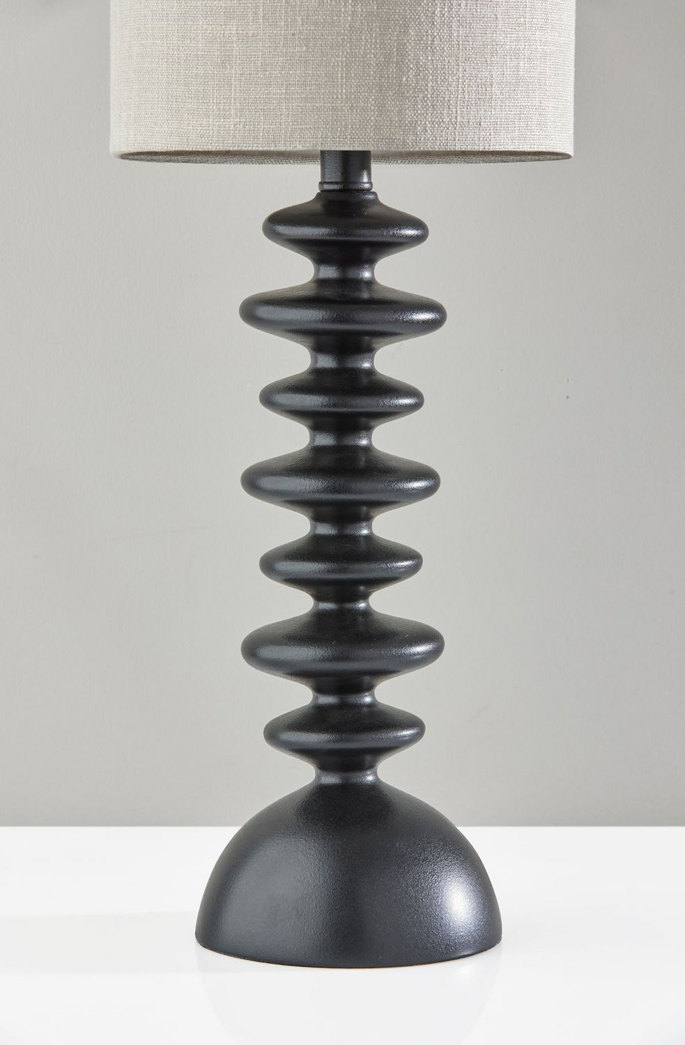 Lighting New York R-1605-01 Adesso Beatrice 29 inch 100.00 watt Matte Black Polyresin Table Lamp Portable Light, Tall 1605-01 - Open Box