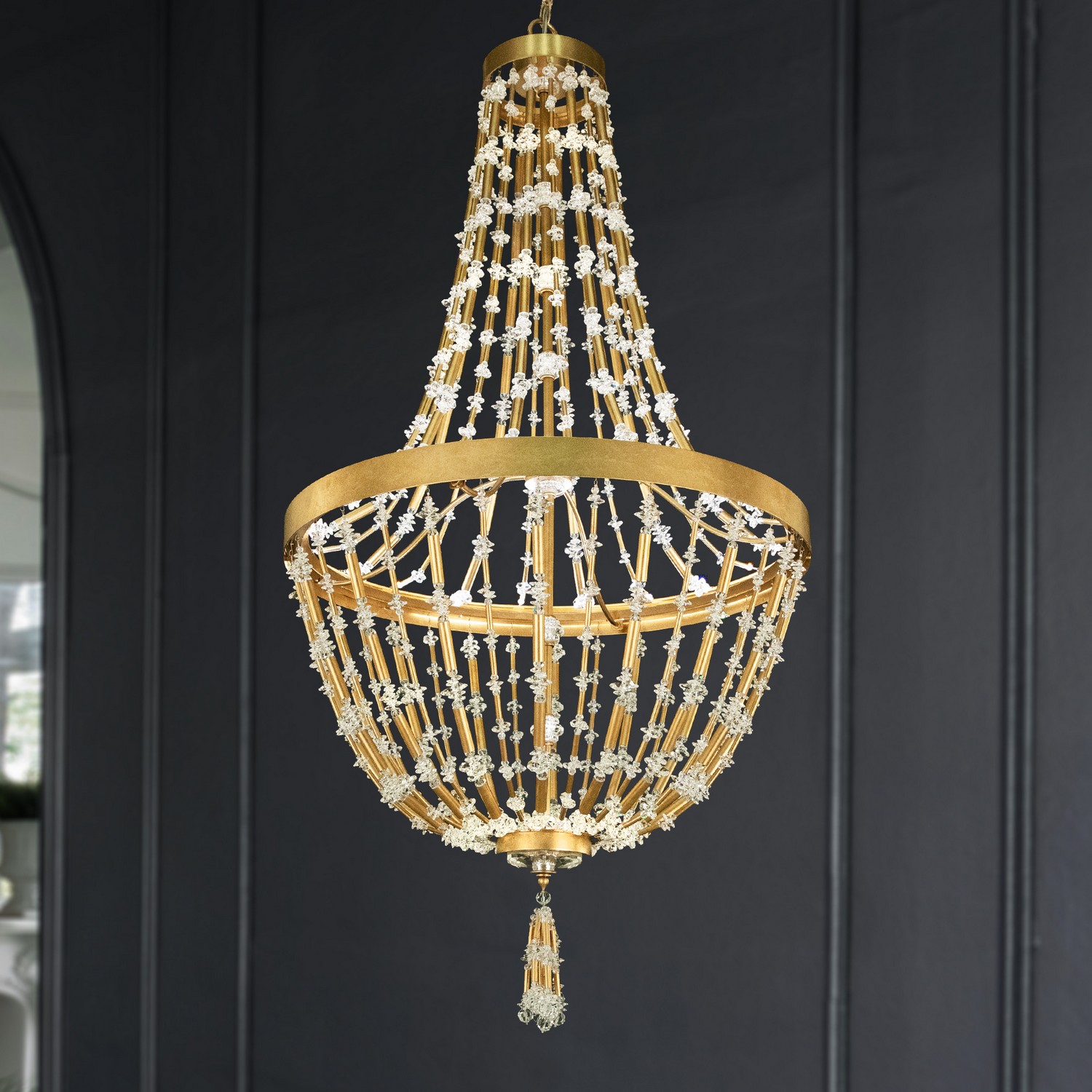 Bali LED Pendant in Antique Silver