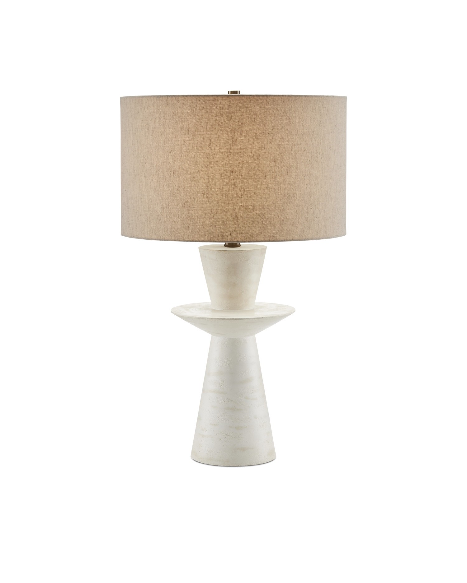 Off-White Distressed Table Lamp From The Cantata White Table Lamp Collection-image