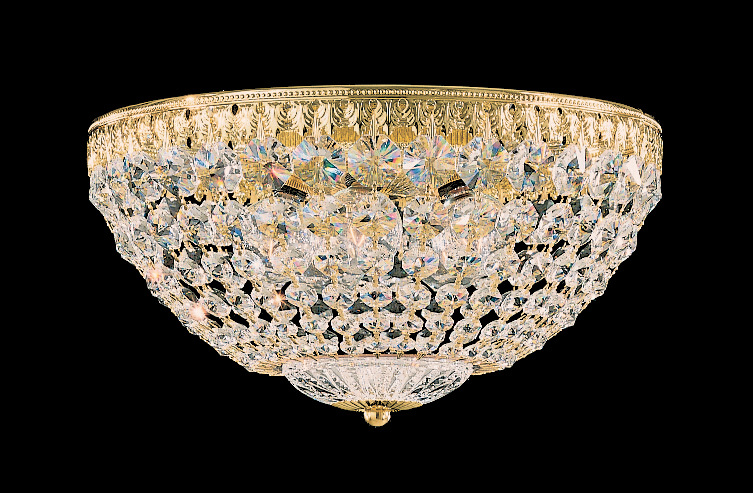 Schonbek Petit Crystal 5-Light Flush Mount Light in Aurelia with Clear Optic Crystal | 1562-211O