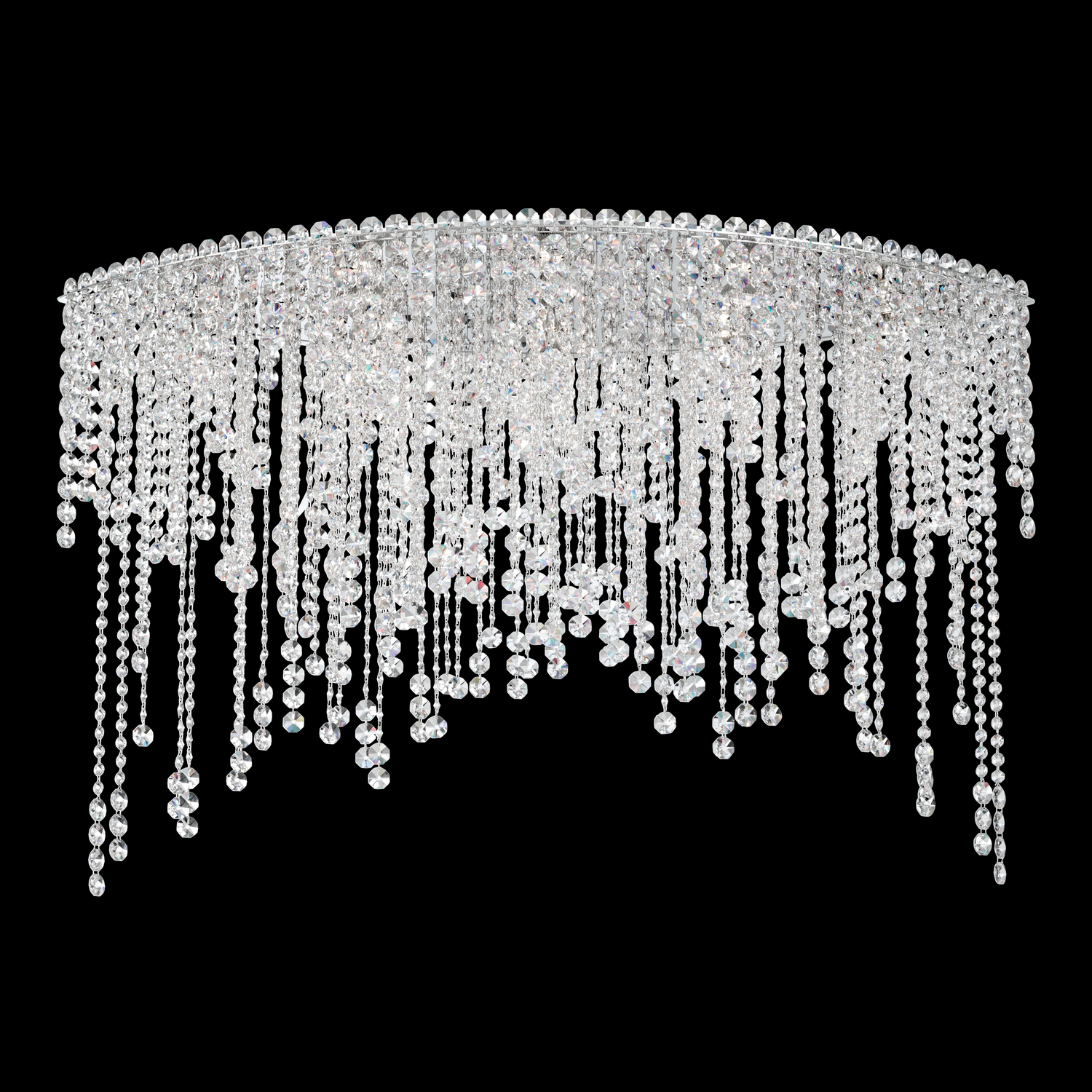 Schonbek CH4802N-401R Chantant 8 Light 22 inch Polished Stainless Steel Flush Mount Ceiling Light in Radiance