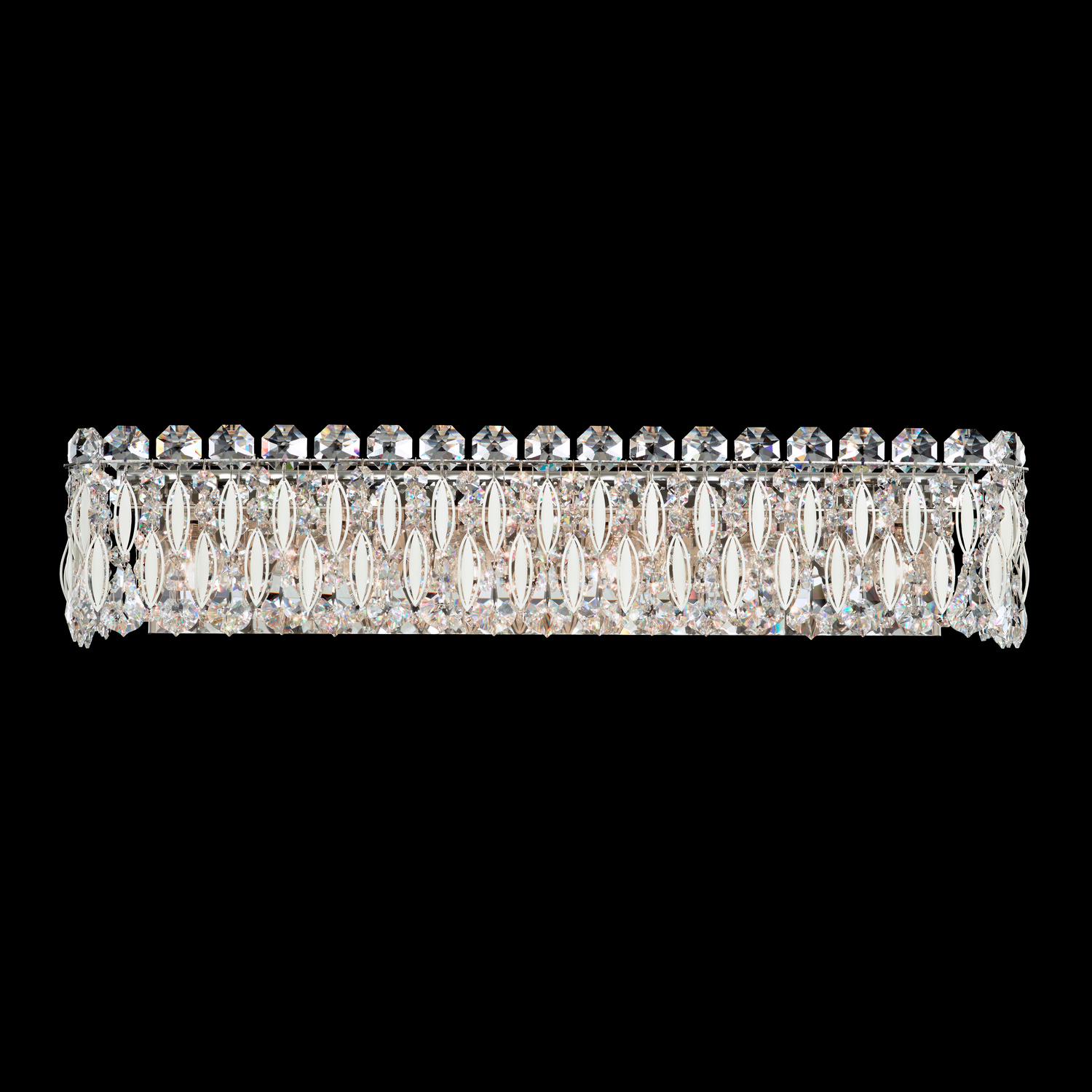 Schonbek RS8324N-48R Sarella 6 Light 25.5 inch Antique Silver Bath Vanity & Wall Light in Radiance