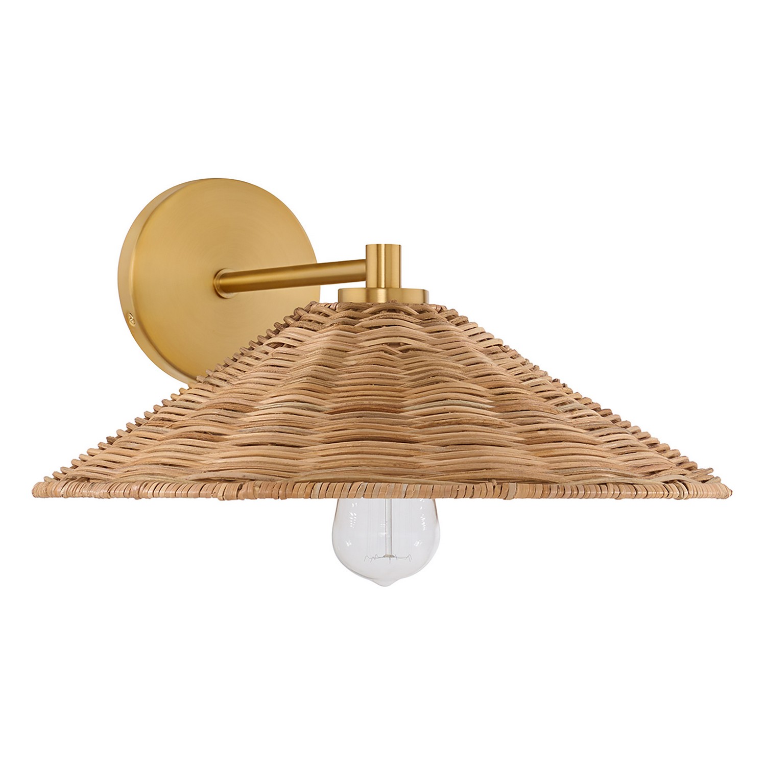 Trade Winds Wicker 1-Light Wall Sconce - Picture 9 of 12