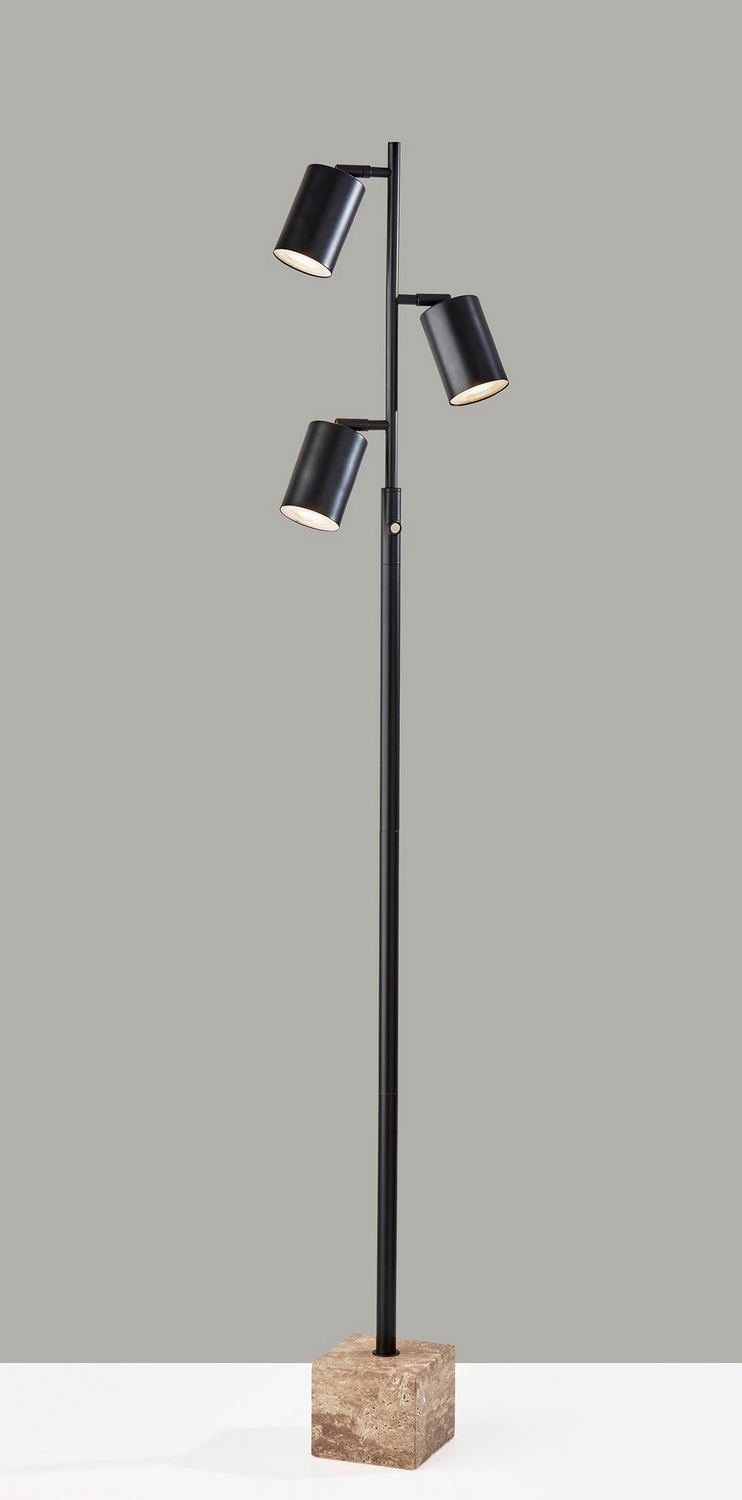 Adesso 3967-01 Rutherford 64 inch 5.00 watt Black Tree Floor Lamp Portable Light
