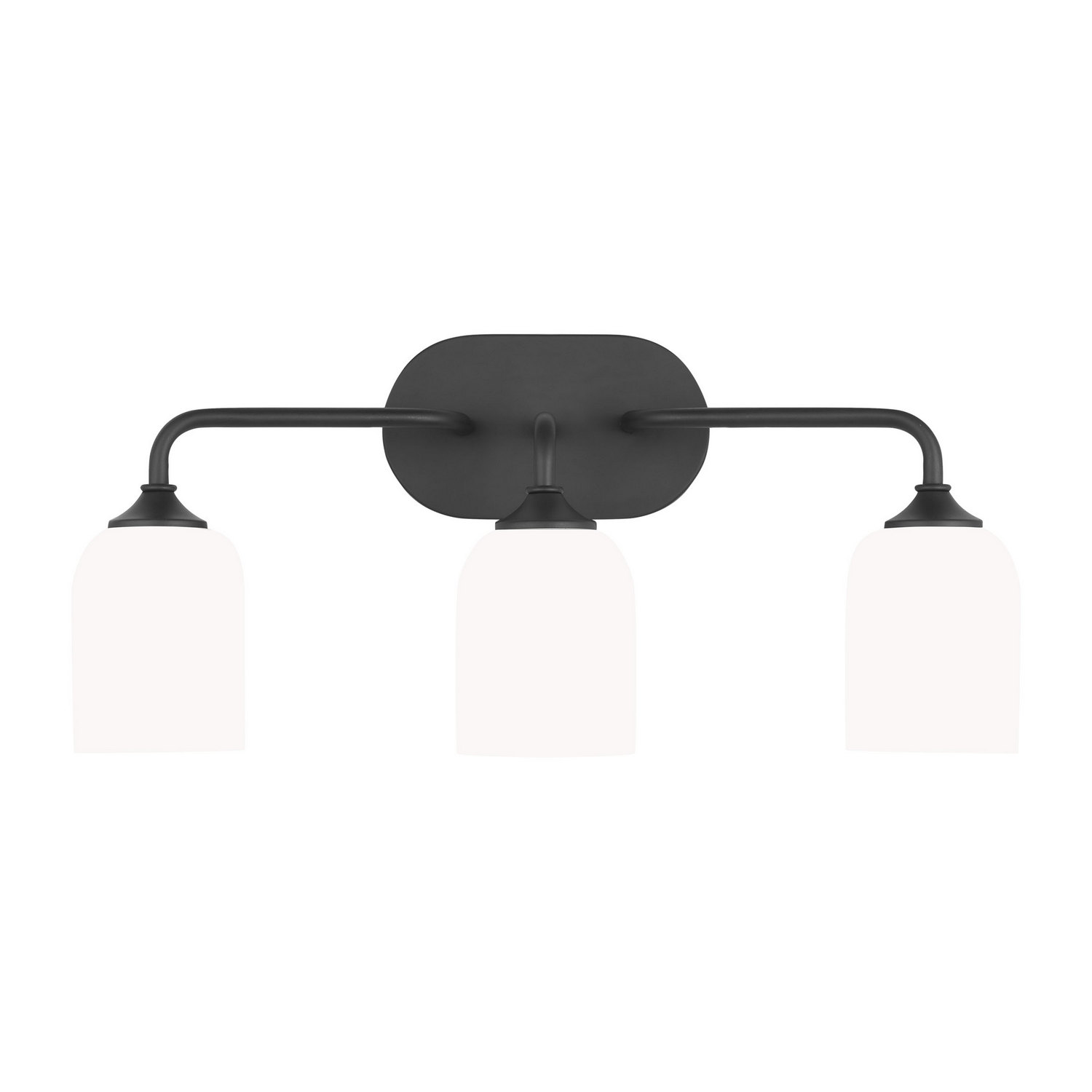 Midnight Black Bathroom Vanity Light From The Emile Collection-image