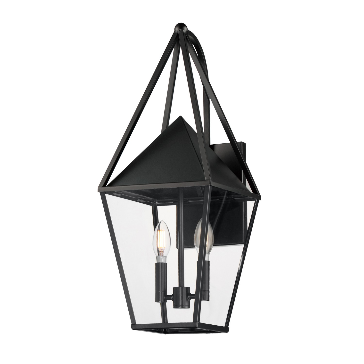 Maxim Lighting 3166CLBK Bavaria 2 Light 22.75 inch Black Outdoor Wall Mount