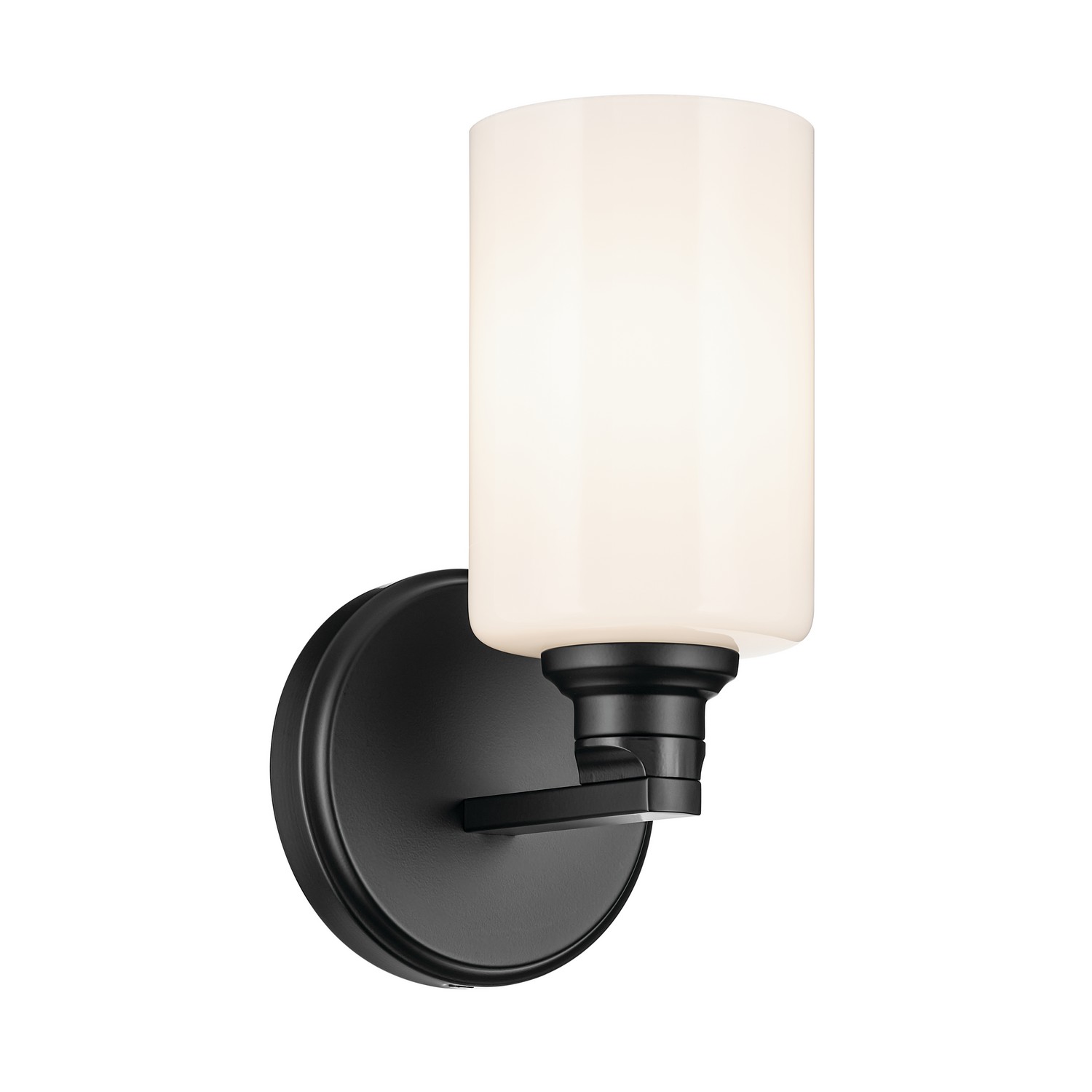 Photos - Chandelier / Lamp Kichler Black Wall Sconce from the Gioe Collection 55224BK 