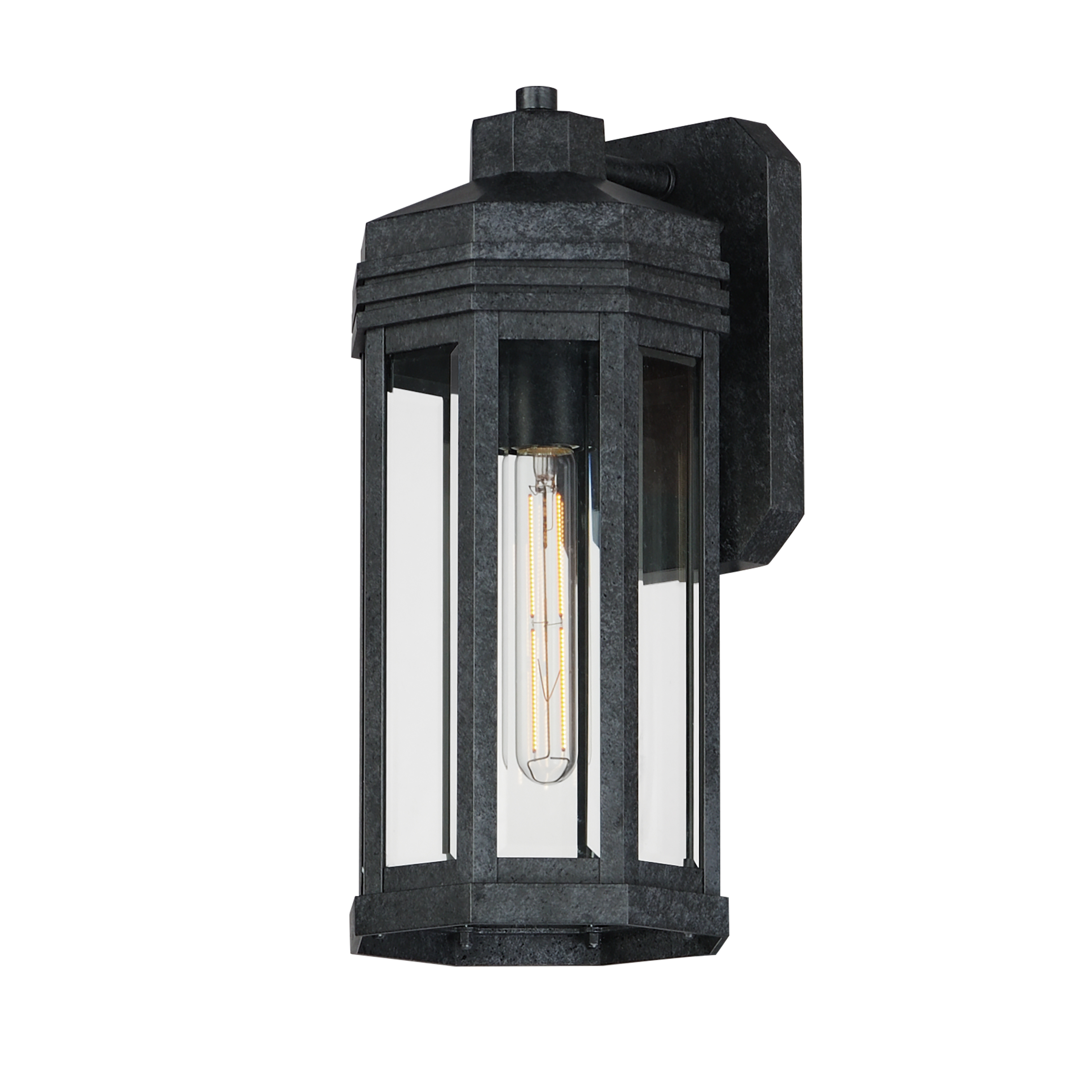 Black Patina Outdoor Wall Lantern from the Wright Collection