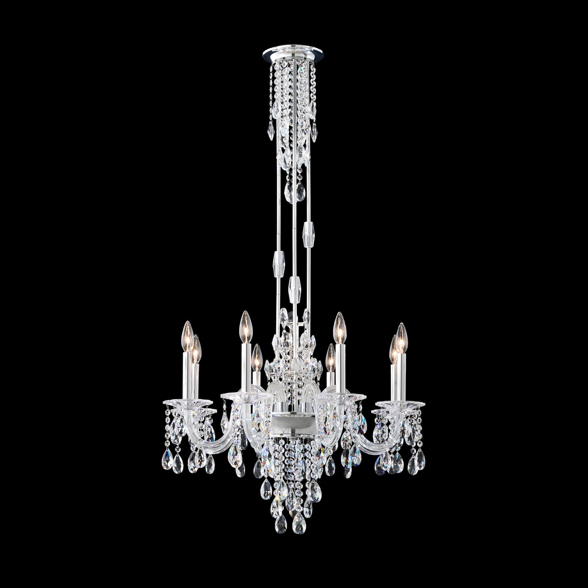 French Gold Chandelier From The Rainier Collection