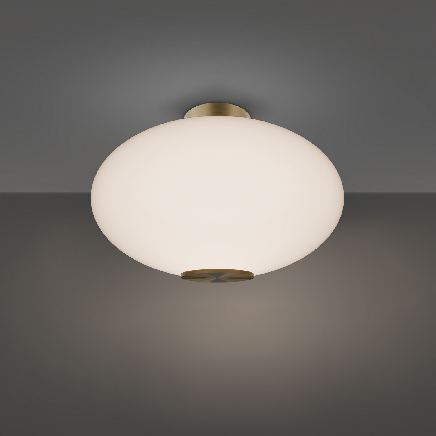 Aged Brass LED Flush Mount from the Illusion Collection