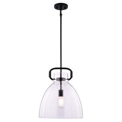 Vaxcel P0432 Madrona 1 Light 14 inch Black Pendant Light Ceiling Light