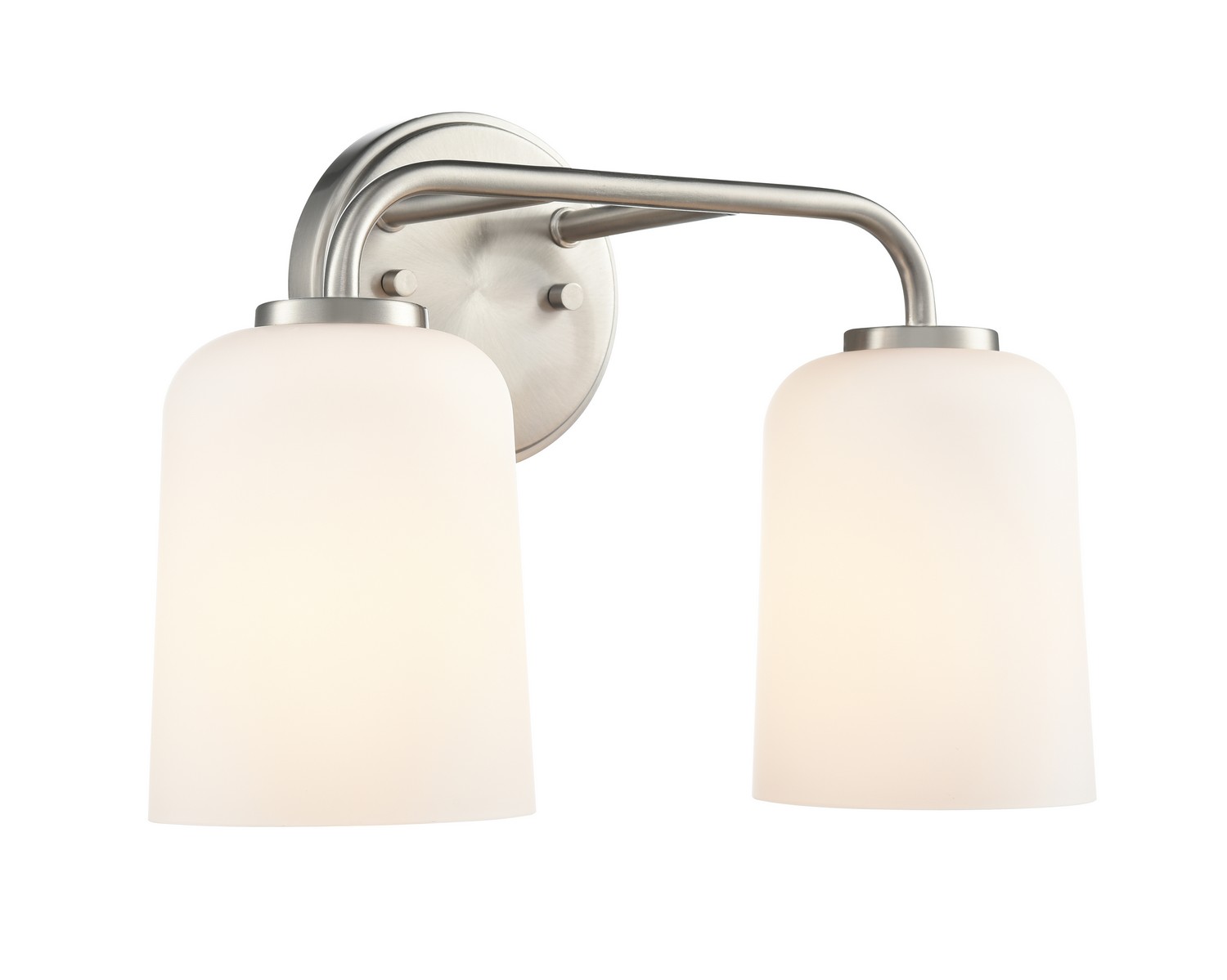 Photos - Chandelier / Lamp Millenium Millennium Lighting Brushed Nickel Bathroom Vanity Light from the Laphia Collection 214202-BN 