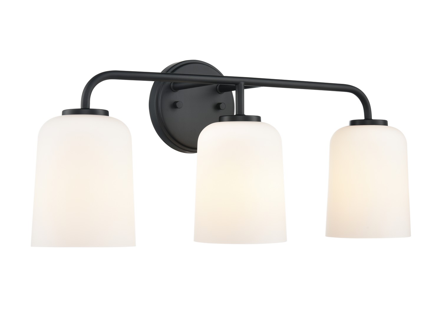 Photos - Chandelier / Lamp Millenium Millennium Lighting Matte Black Bathroom Vanity Light from the Laphia Collection 214203-MB 