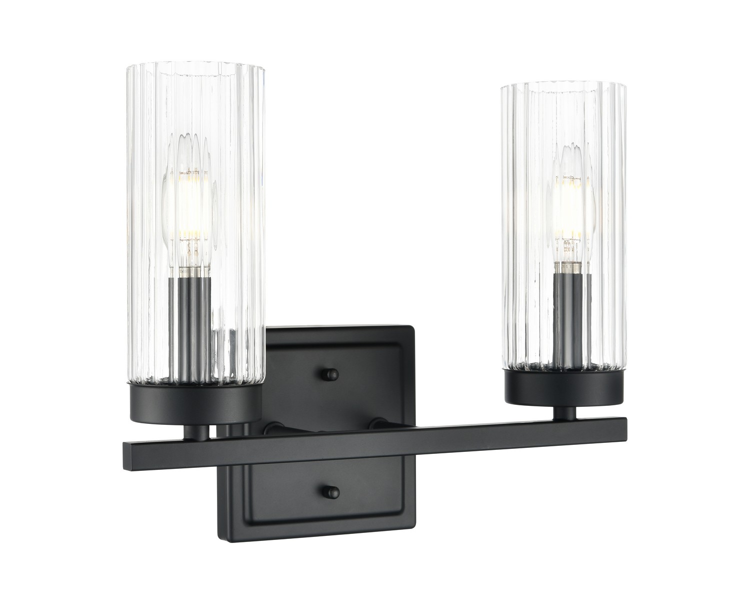 Photos - Chandelier / Lamp Millenium Millennium Lighting Matte Black Bathroom Vanity Light from the Iversen Collection 46002-MB 