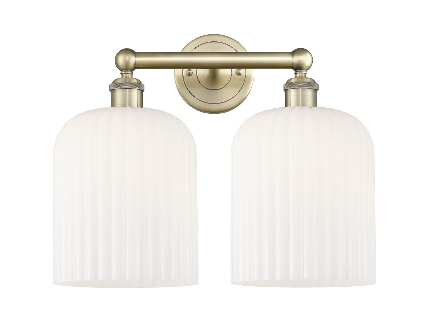 Two Light Bath Vanity by Innovations - Edison Collection, Antique Brass Finish - 616-2W-AB-G559-8GWH
