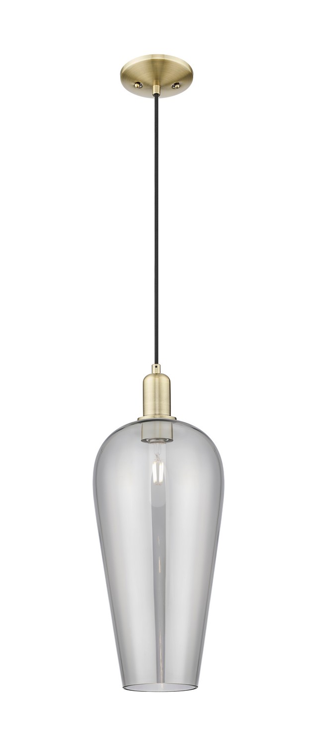 One Light Mini Pendant by Innovations - Arcadia Collection, Antique Brass Finish - 716-1P-AB-G456-8SM