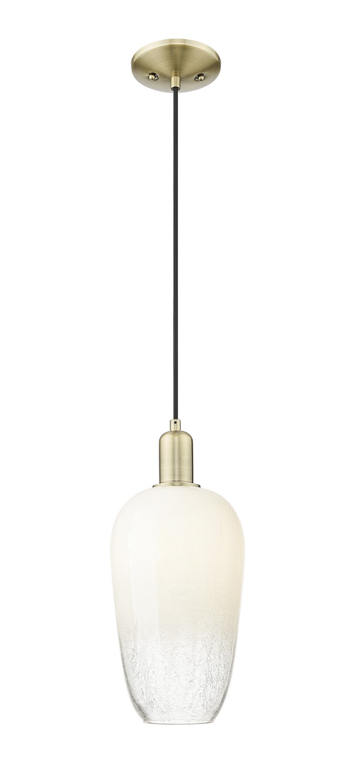 One Light Mini Pendant by Innovations - Arcadia Collection, Antique Brass Finish - 716-1P-AB-G484-7OP