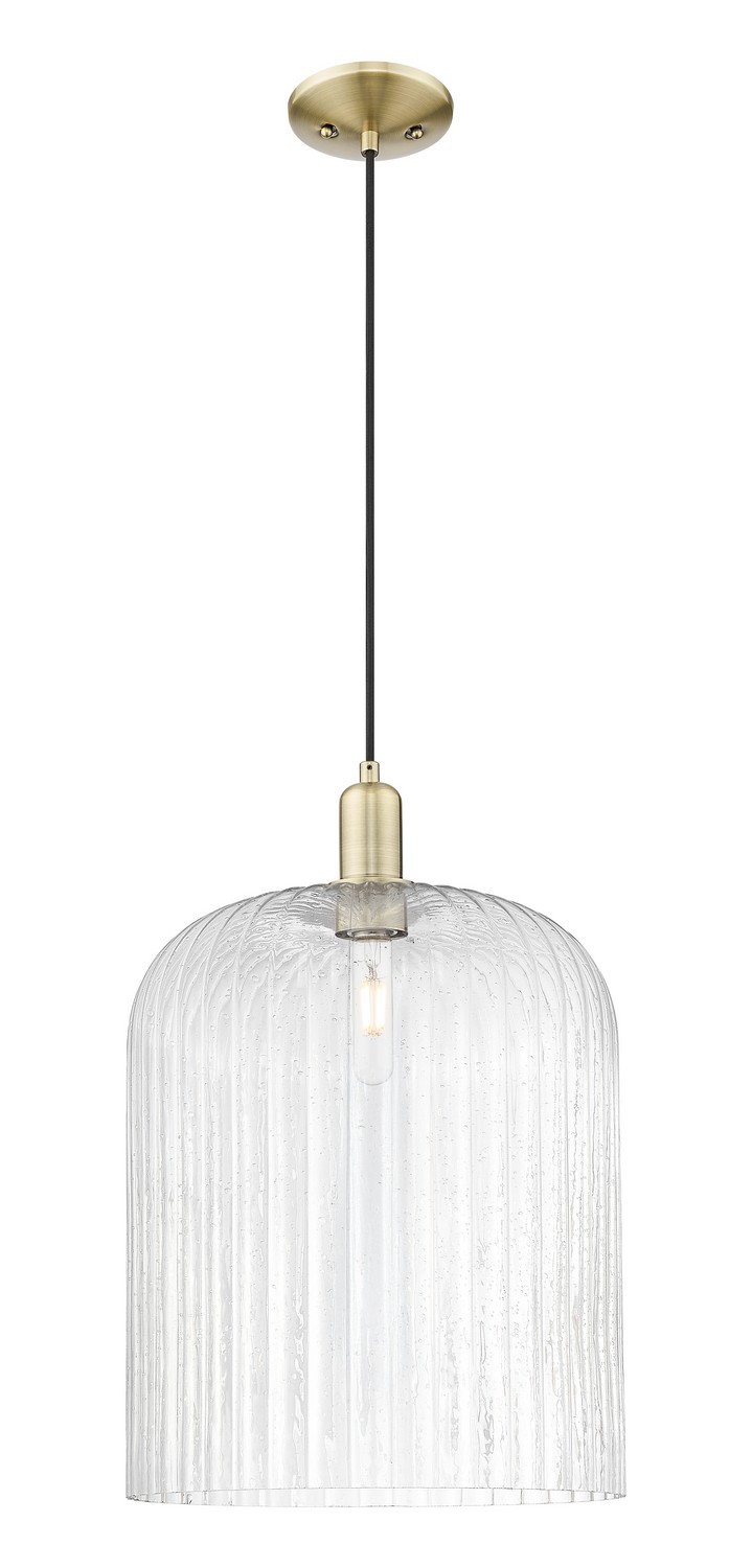 One Light Mini Pendant by Innovations - Arcadia Collection, Antique Brass Finish - 716-1P-AB-G559-12SDY
