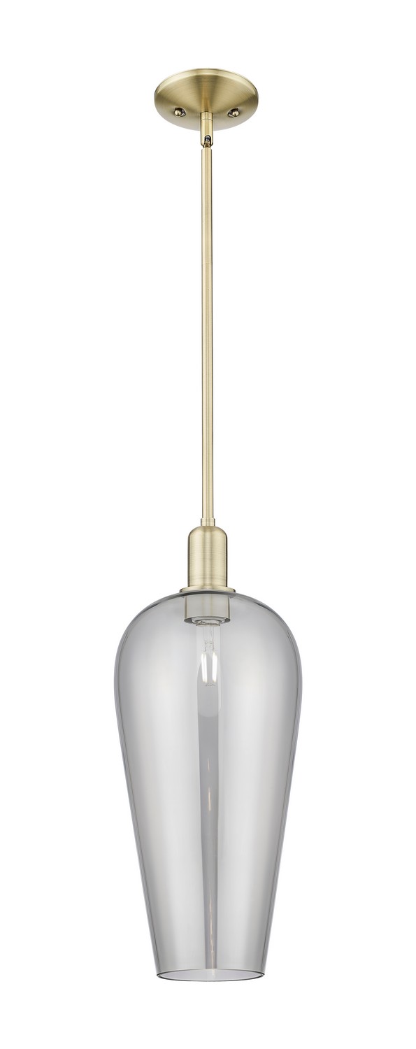 One Light Mini Pendant by Innovations - Arcadia Collection, Antique Brass Finish - 716-1S-AB-G456-8SM