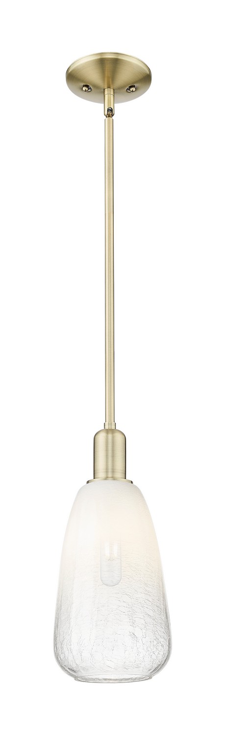 One Light Mini Pendant by Innovations - Arcadia Collection, Antique Brass Finish - 716-1S-AB-G480-6OP