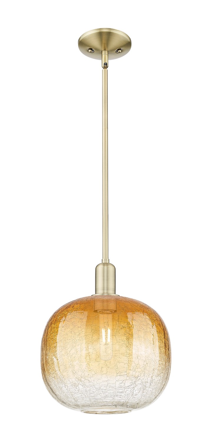 One Light Mini Pendant by Innovations - Arcadia Collection, Antique Brass Finish - 716-1S-AB-G481-10AM